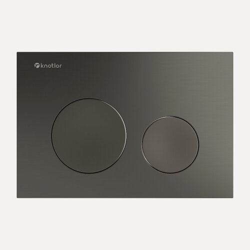 Изображение товара Клавиша смыва Knotlor BIS102GM, вороненая сталь