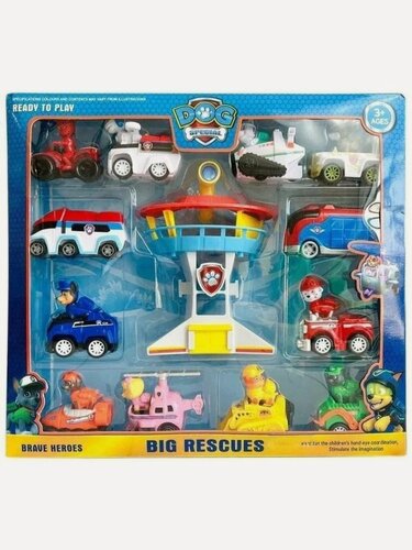 Изображение товара Детский игровой набор Смотровая башня "Щенячий патруль" / Офис щенков-спасателей, 12 фигурок