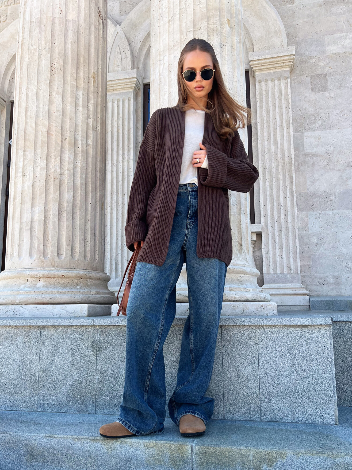 Кардиган Daffy World, размер 46-48, Шоколадный — фото 1