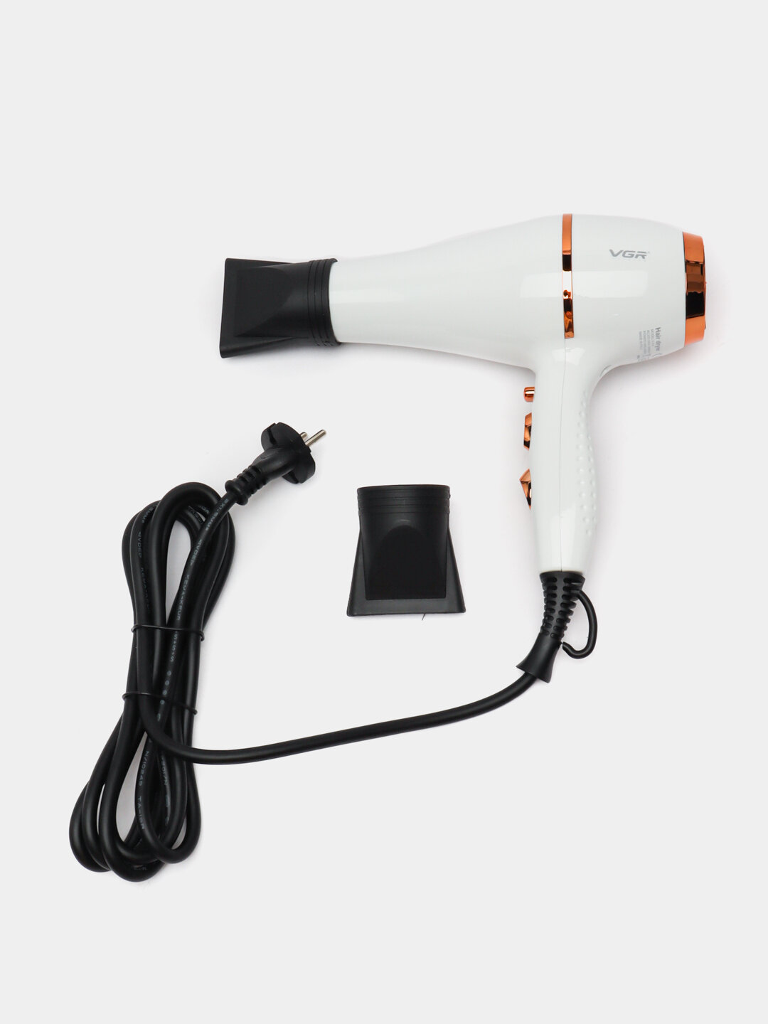 Фен для волос профессиональный VGR V-414, с отрицательными ионами и диффузором — фото 1