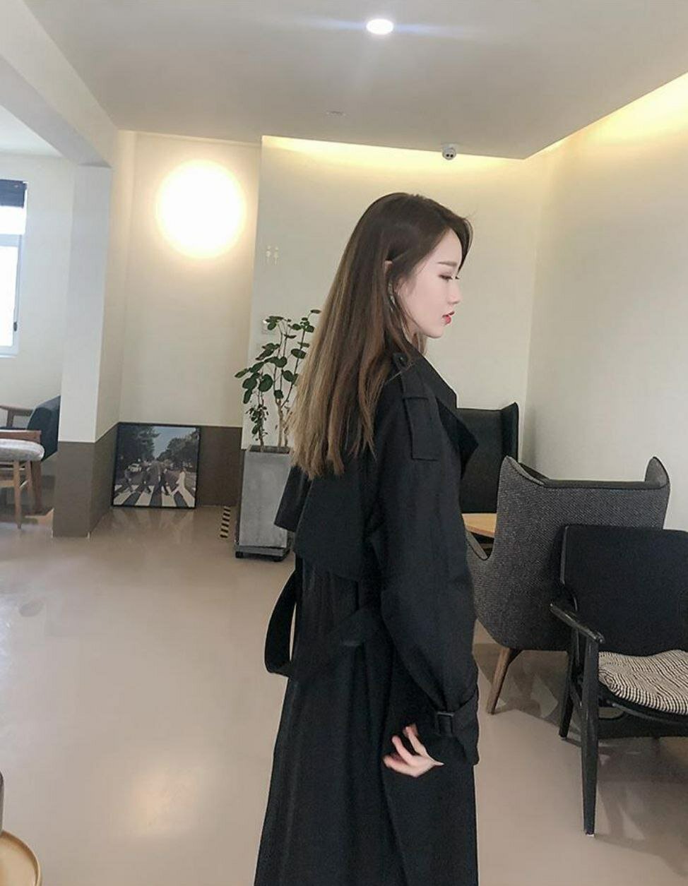 Плащ-дождевик, размер L, черные — фото 1