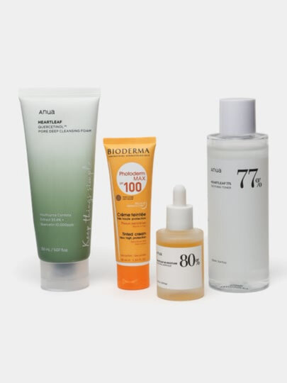 4 в 1, профессиональный, уходовый набор для проблемной кожи лица