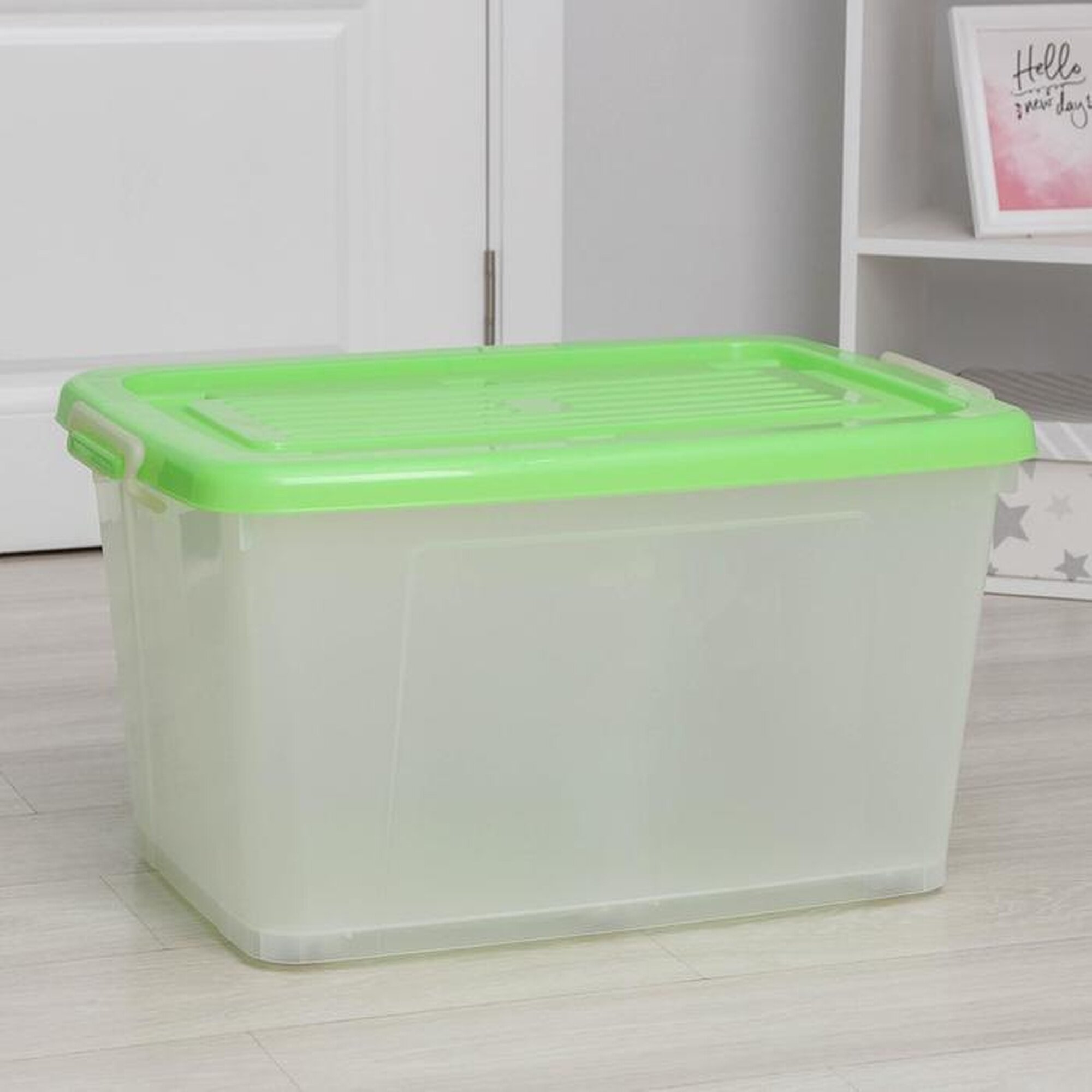Контейнер для хранения Darel Plastic Darel-Box с крышкой пластик 75л