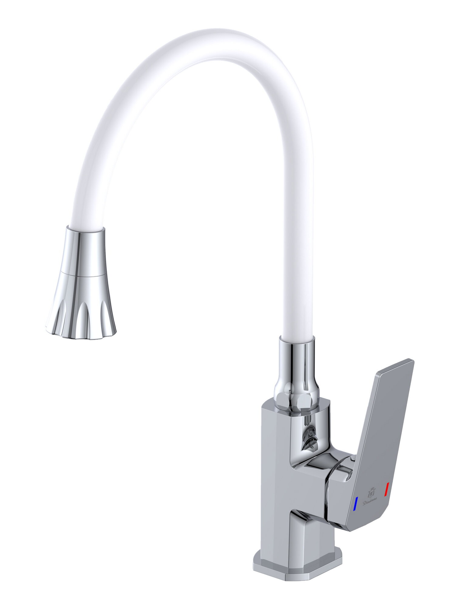 Смеситель для кухни Diadonna, гибкий излив, латунь, одно рычажный — фото 1