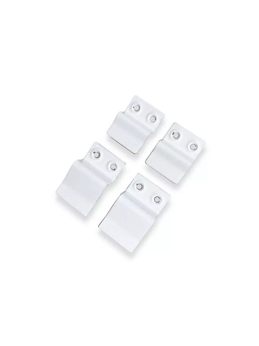 Крепление для москитной сетки белое (верх-2шт низ-2 шт.) металл