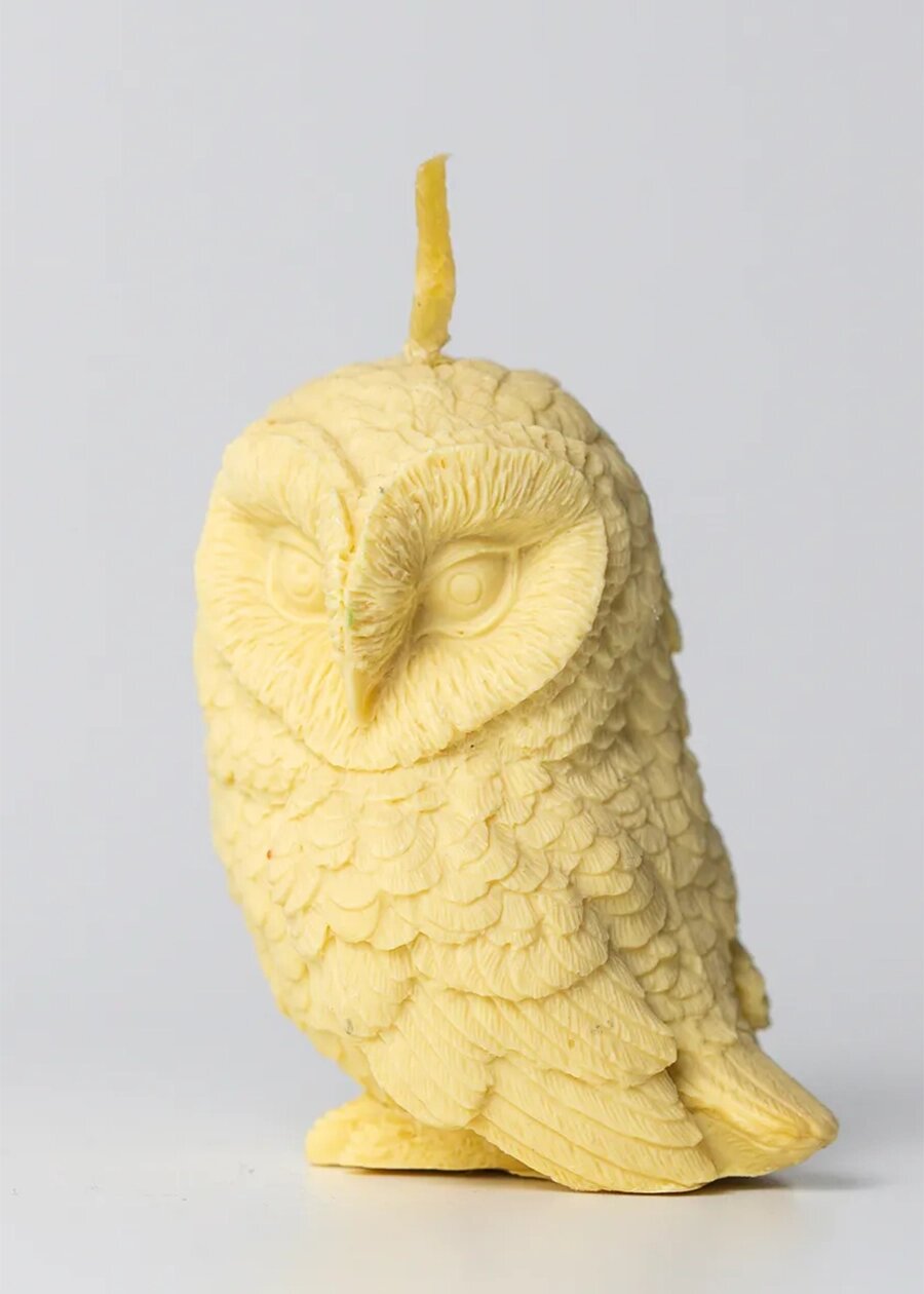 Магическая свеча "Филин - чистка ауры". Вербица — фото 1