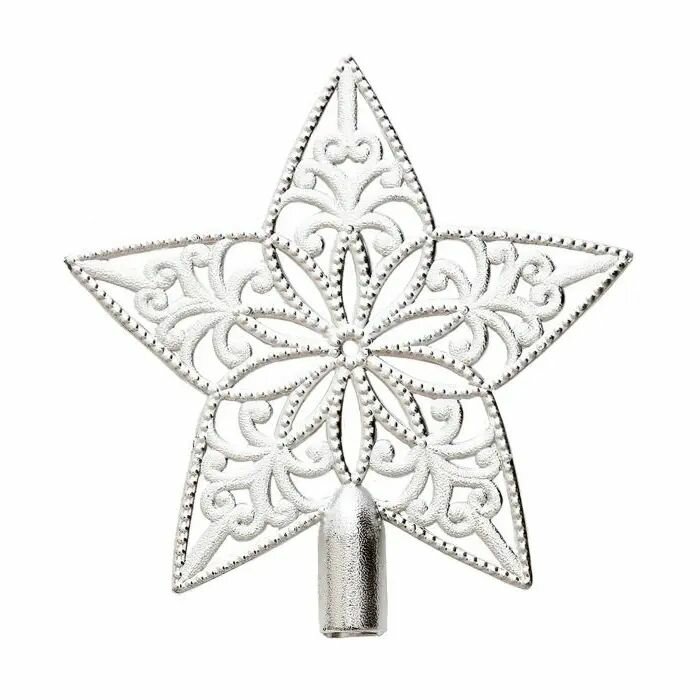 Верхушка на елку MAGIC TIME 90626 20х19см серебро
