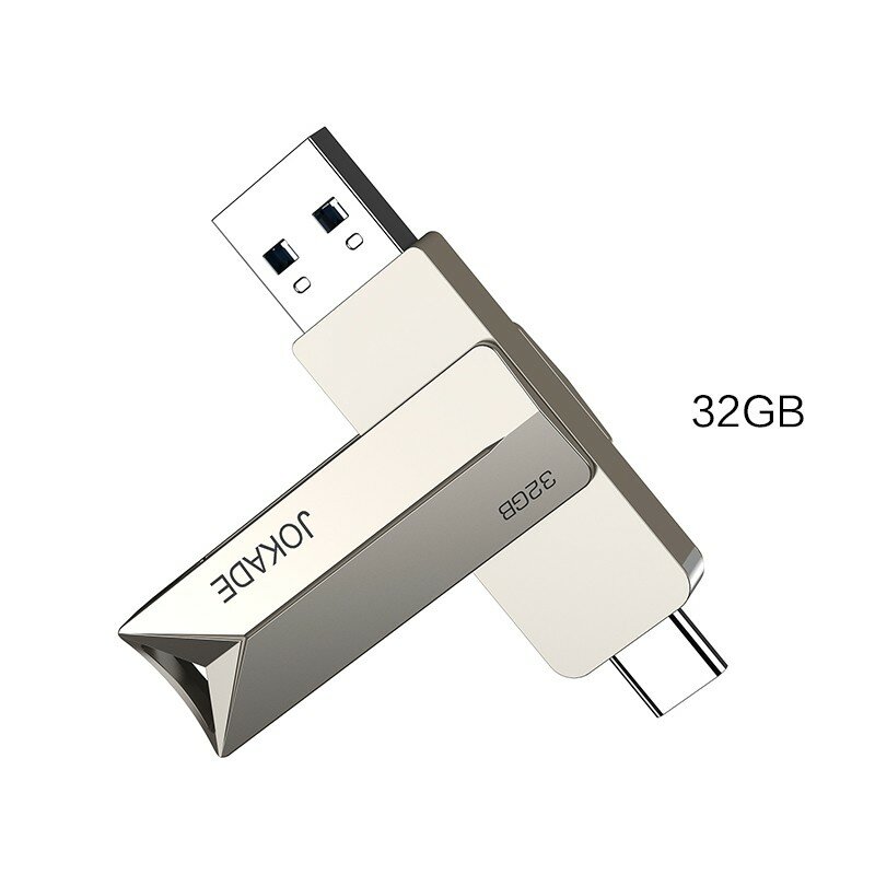 Флеш-накопитель 32GB JOKADE JC034 USB 3.2 + Type-c Silver