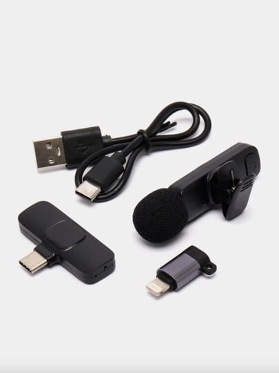 Микрофон для телефона, петличка, K9, для смартфона, для iPhone и Android, 2 шт — фото 1