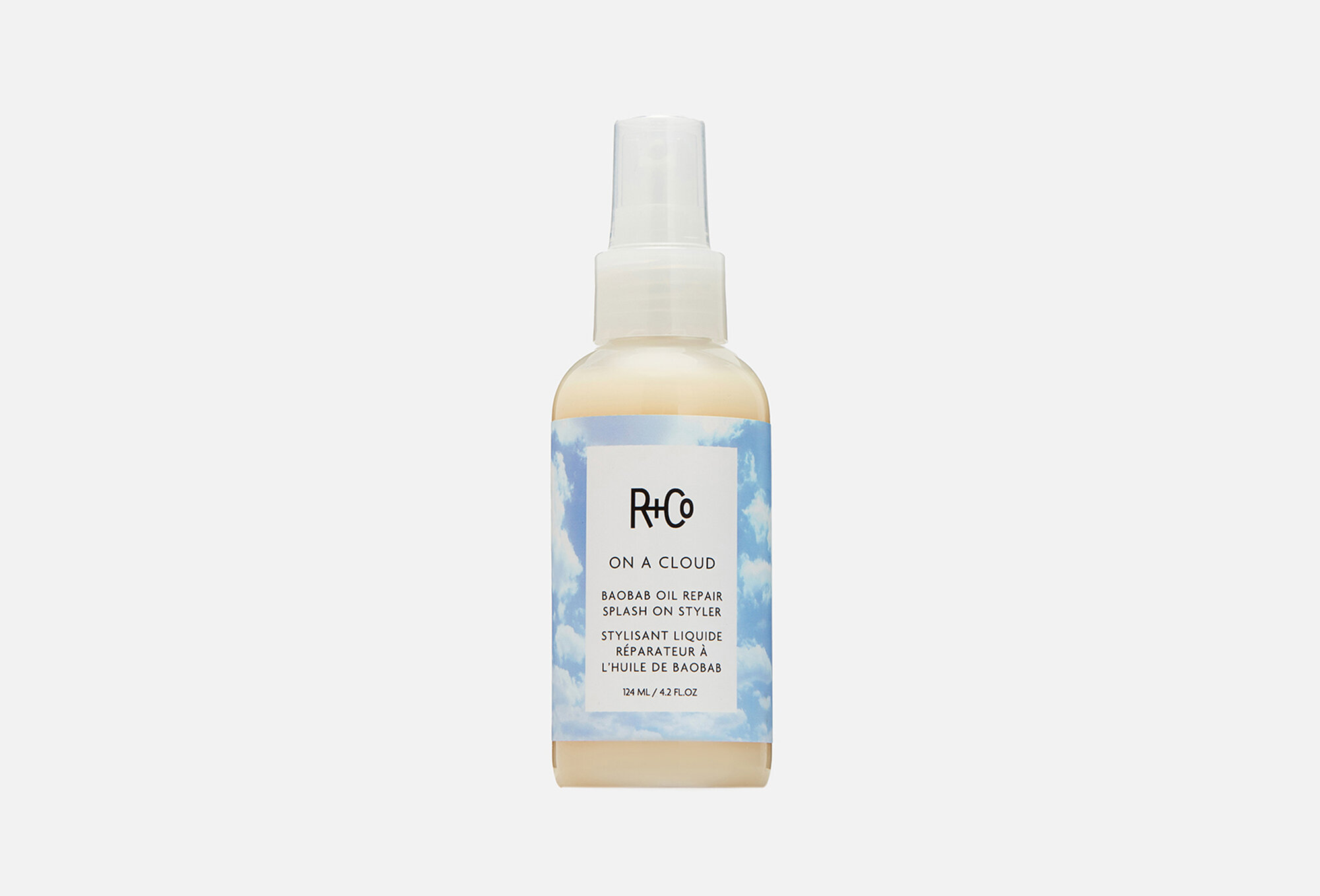 Несмываемый уход для восстановления волос R+CO ON A CLOUD Baobab Oil Repair Splash On Styler 124 мл