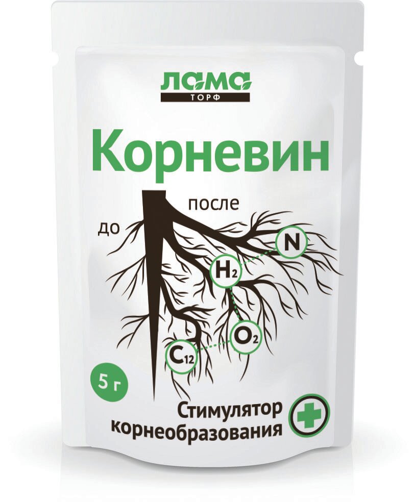 Стимулятор для быстрого роста корней  Корневин Лама Торф   5 г