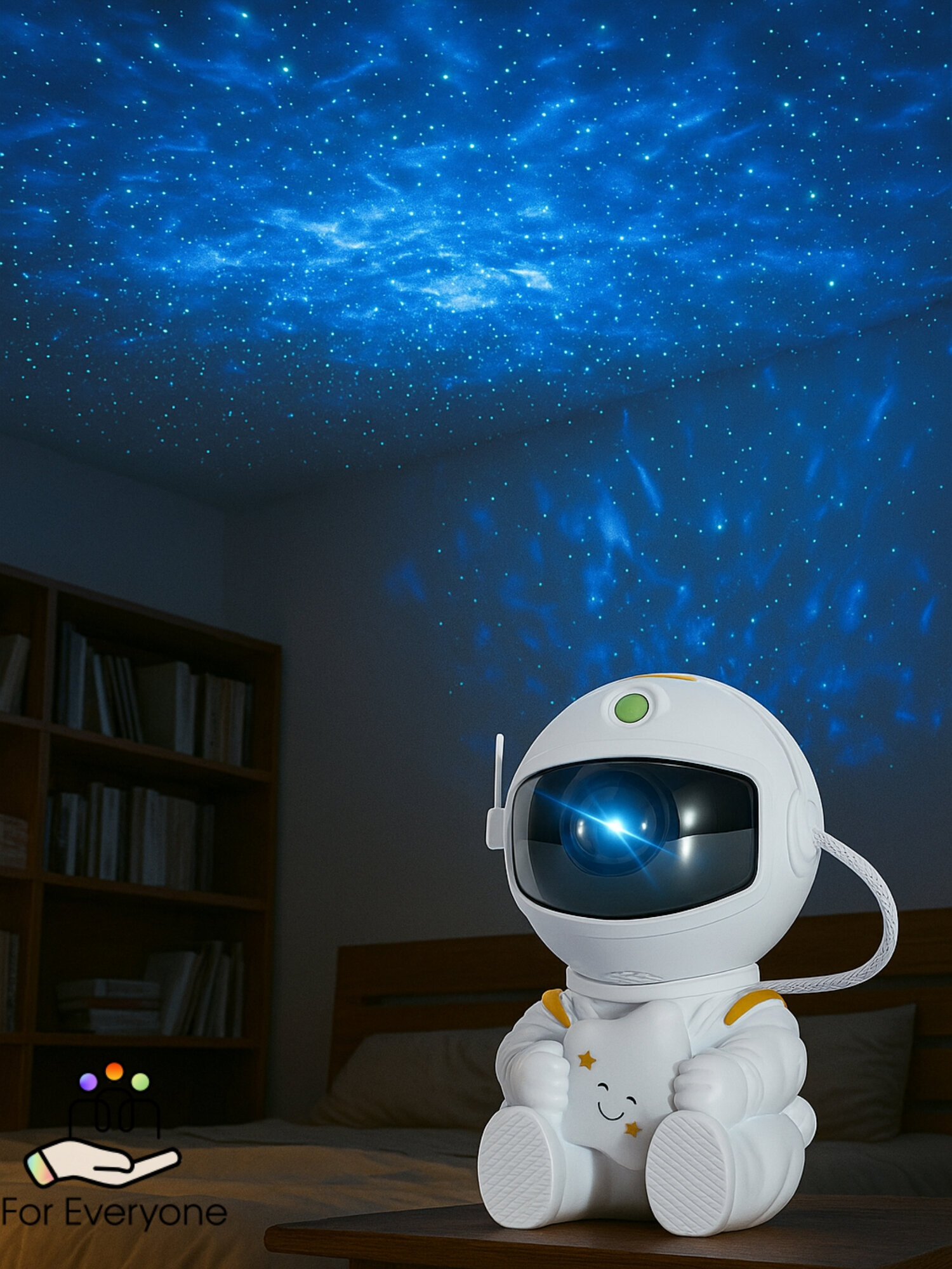 Ночник-проектор «Космонавт» — сидячий астронавт звёздное небо пульт управления