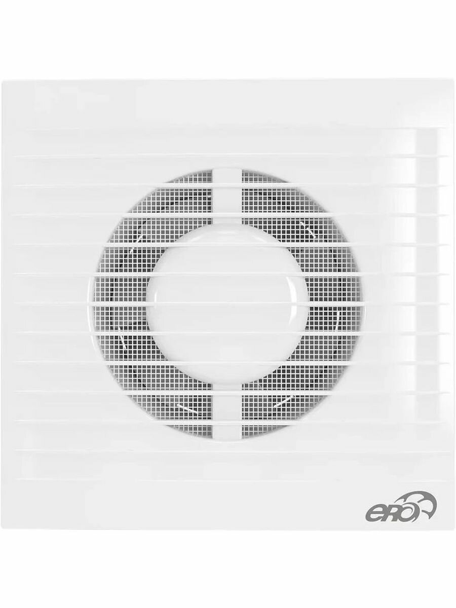 Вентилятор ERA E D100 накладной, 90 м3/ч, 35 дБ, сетка, белый, E 100 S — фото 1