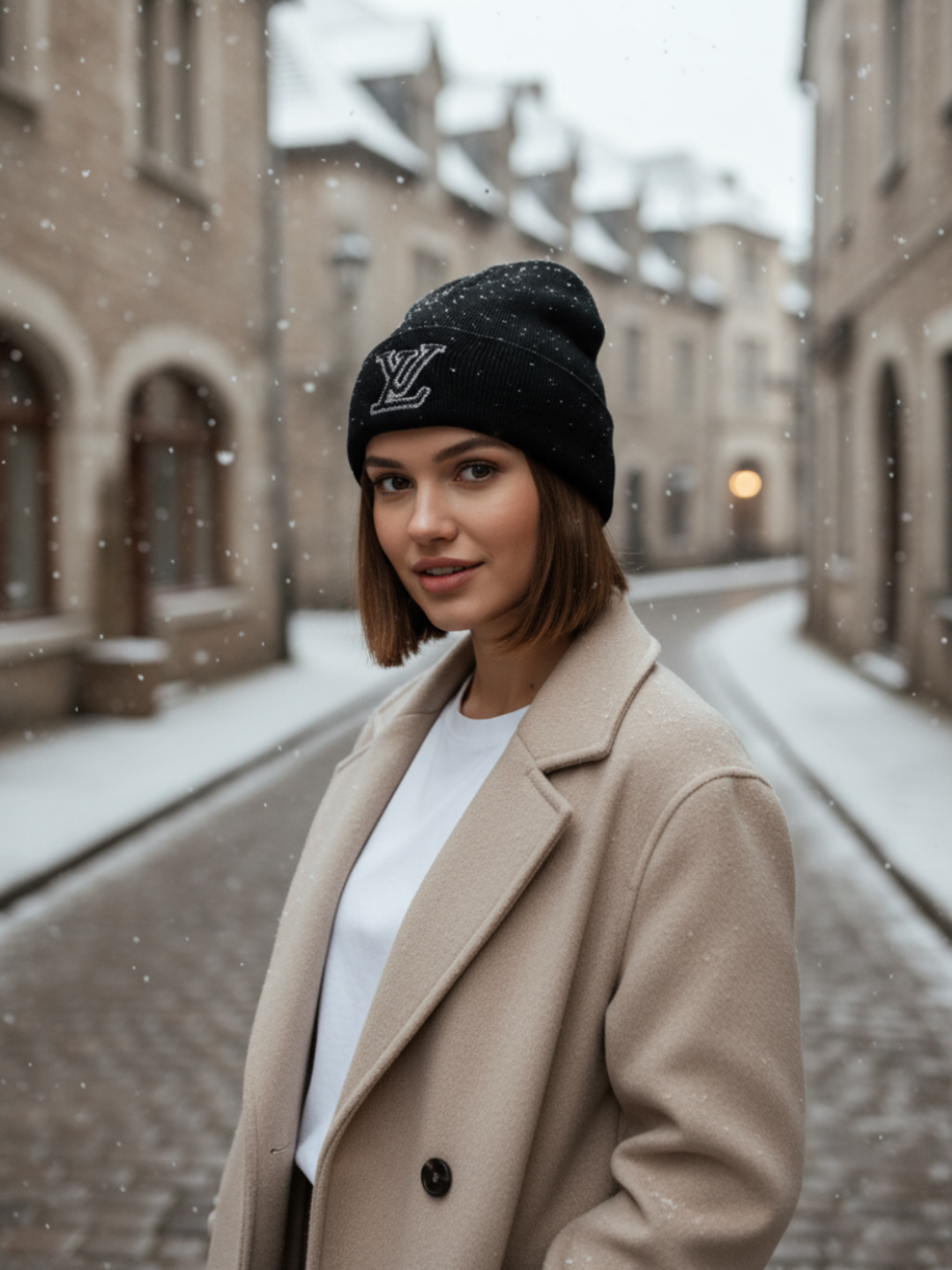 Шапка-бини для взрослых и детей, размер 56, черный — фото 1