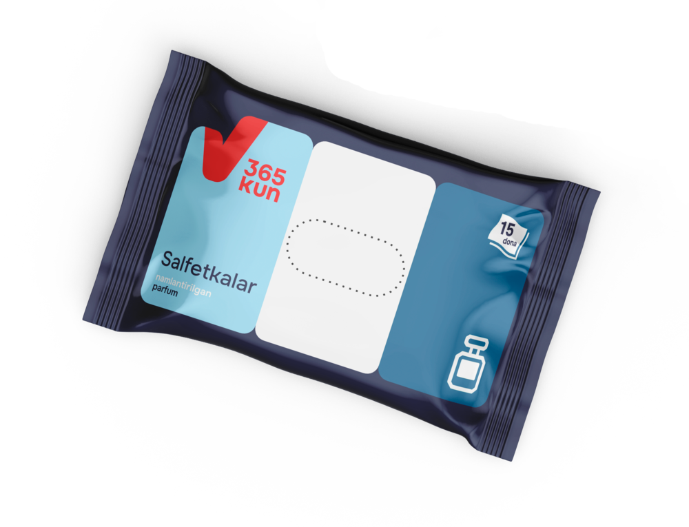 Влажные салфетки «Парфюм» 365 KUN, 15 шт