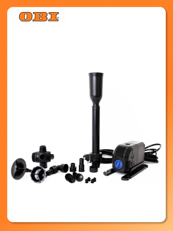 Насос фонтанный ECOTEC в комплекте с насадками 20 Вт 900 л ч Hmax 1 5 м