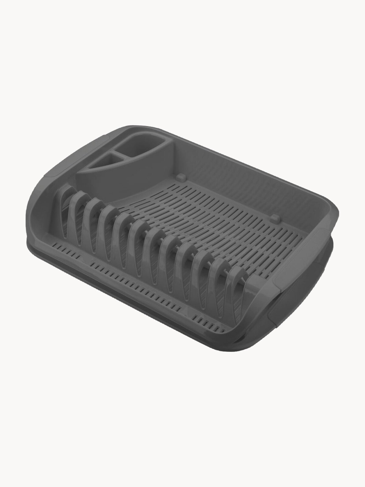 Сушилка для посуды 39,5х29,5х8 см (серый)