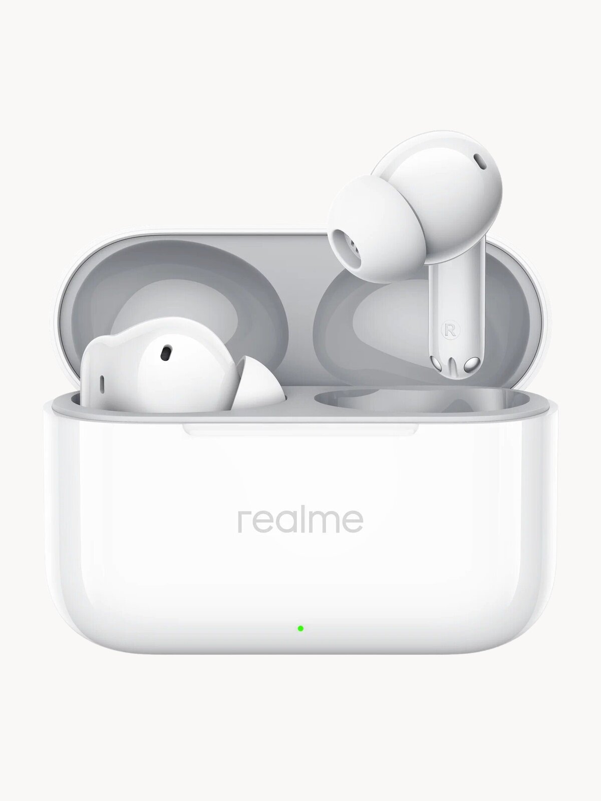 Беспроводные наушники realme Buds T200, белый, внутриканальная конструкция, игровая гарнитура, Bluetooth, разъем USB Type-C