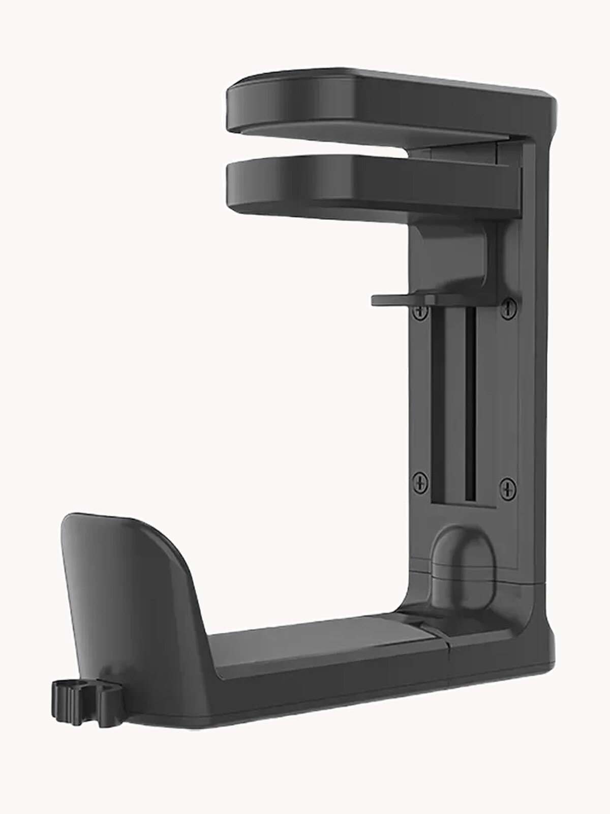 Подставка держатель для наушников складная / крючок подвес универсальный, цвет черный