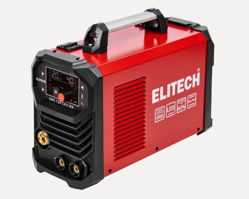 Изображение товара Аппарат сварочный инвертор MIG/MAG ELITECH АИС 120 СИН ЖК, ПВ 60%