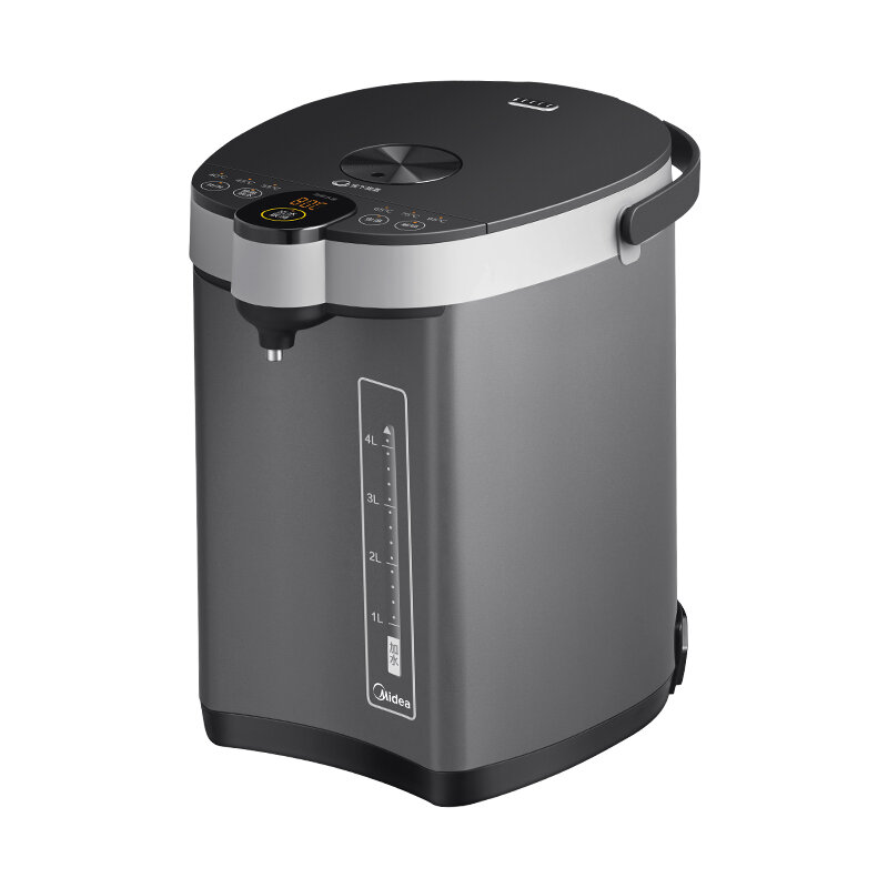 Электрический термопот Midea, серебристый, 1000 Вт, объем 3 л, автоматическое отключение, защита от перегрева