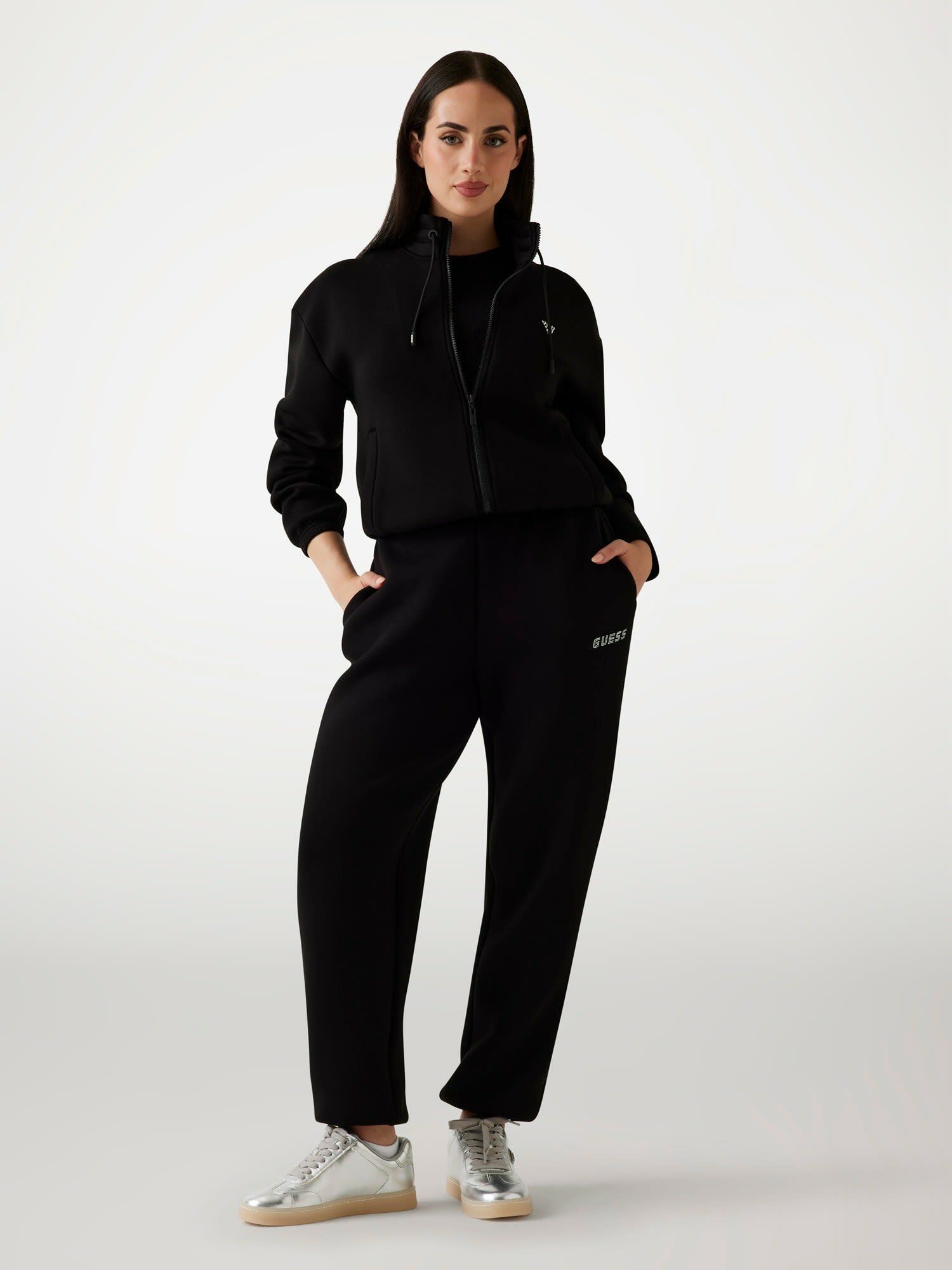 Кардиган GUESS, размер L, черный — фото 1