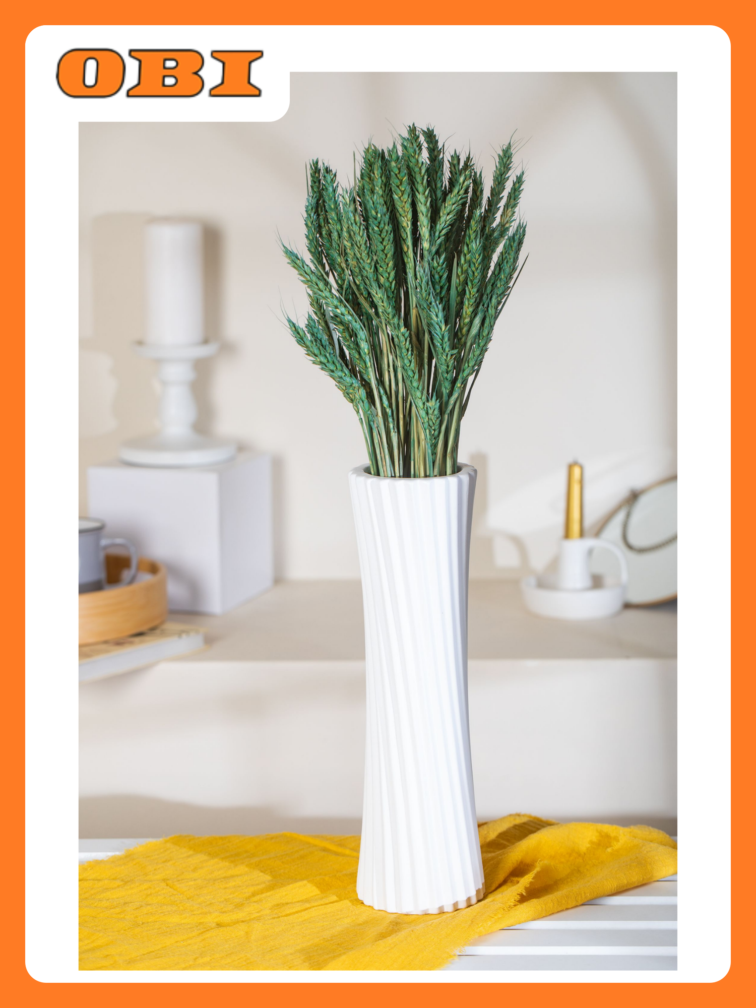 Букет из сухоцветов Пшеница Зеленая 600мм