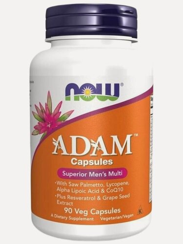 Изображение товара NOW Foods, ADAM Capsules, мультивитамины для мужчин, 90 растительных капсул