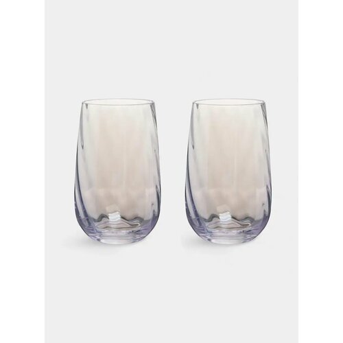 Стакан 13 см 500 мл 2 шт стекло сиреневый Romance 2535₽