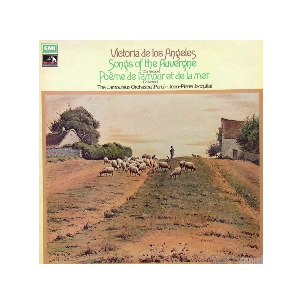 Виниловая пластинка CANTALOUBE Songs of the Auvergne CHAUSSON Po me de l amour et de la mer Victoria de los Angeles Orchestre des Concerts Lamoureux Jean-Pierre Jacquillat Recorded in STEREO (1 LP)