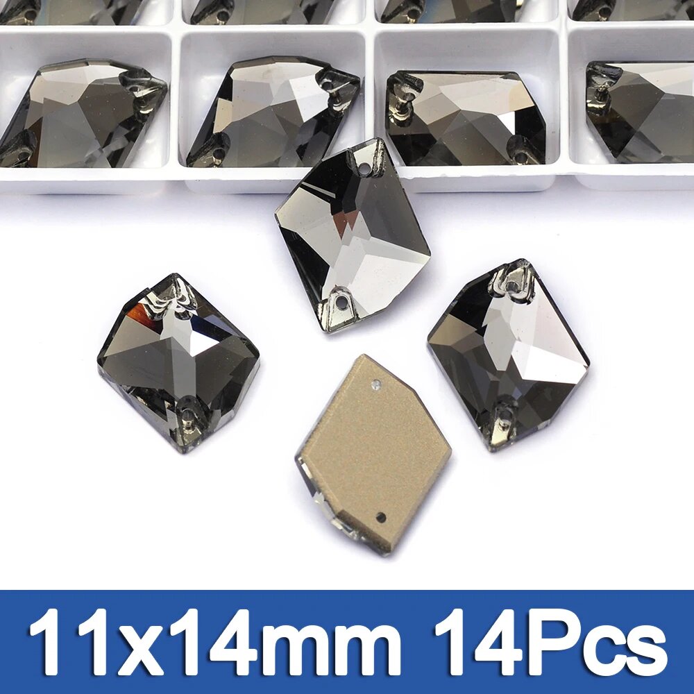 Стразы стеклянные Cosmic 11x14mm, 14шт