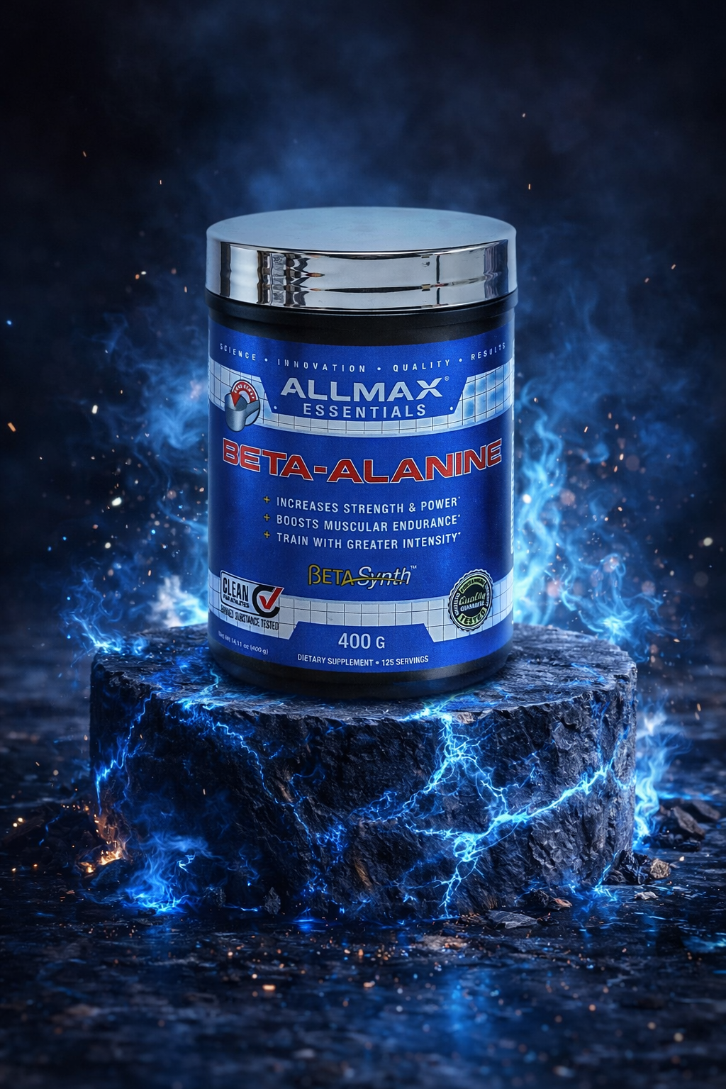 Beta Alanine от Allmax Essentials 400 грамм 125 порций бета аланина. — фото 1