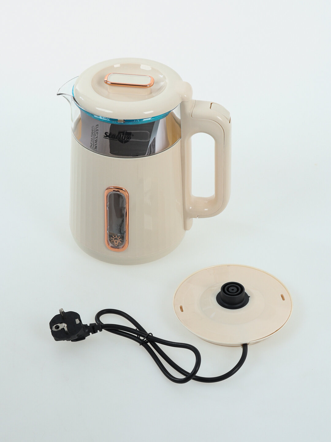 Электрочайник Starlux, 2-2,5 литра - Бежевый — фото 1