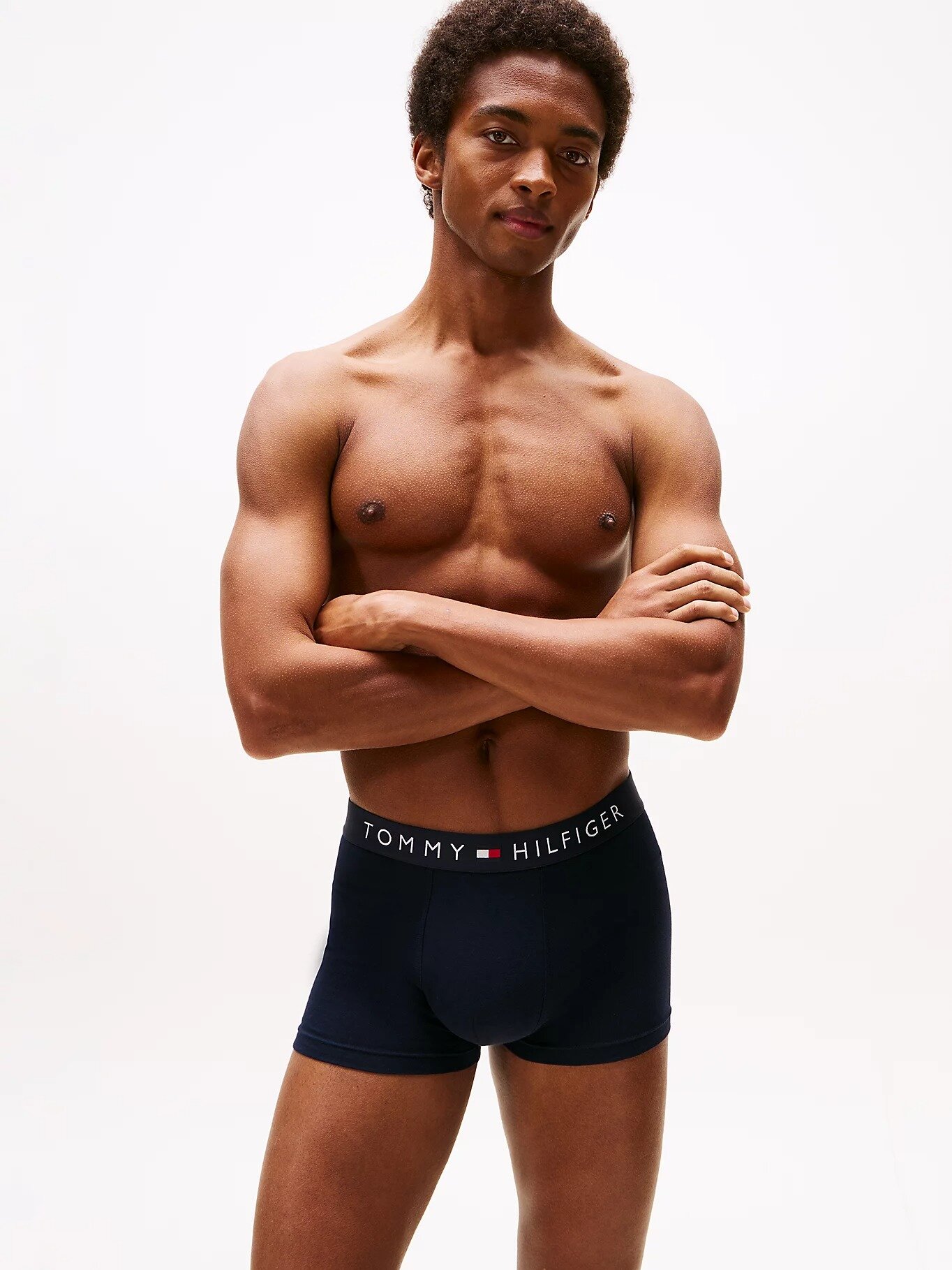 Трусы TOMMY HILFIGER, комплект из 3 шт., размер XS, черный — фото 1