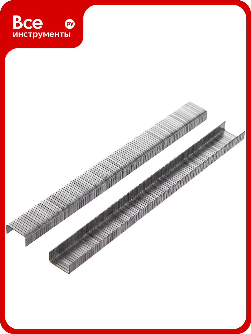 Скоба  5000 шт  11 2х6 мм  1 2х0 6 мм  для пневматического степлера MATRIX 57652