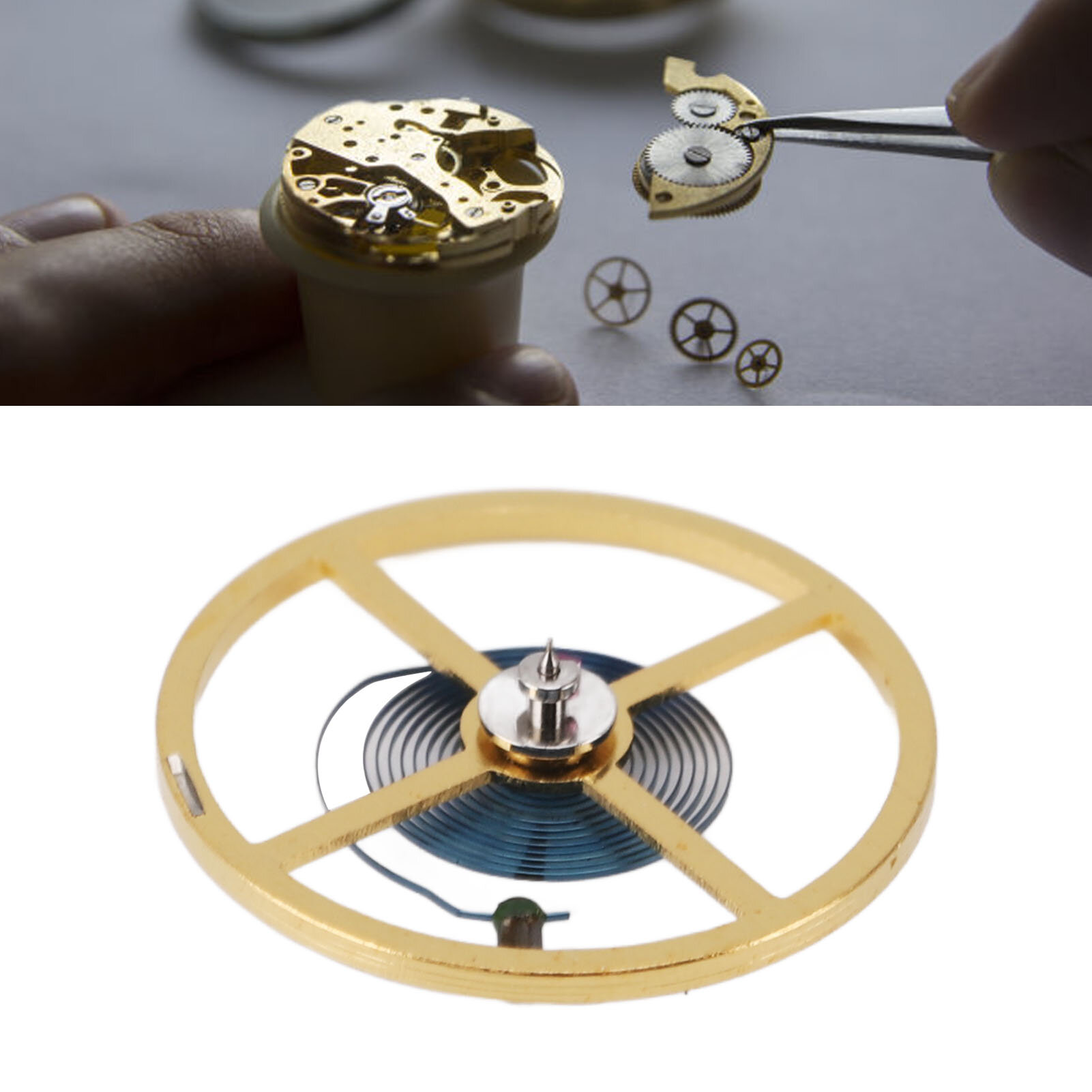 Балансовое колесо для часов со сменной волосковой пружиной 3135 Запасная часть балансировочного колеса для часов