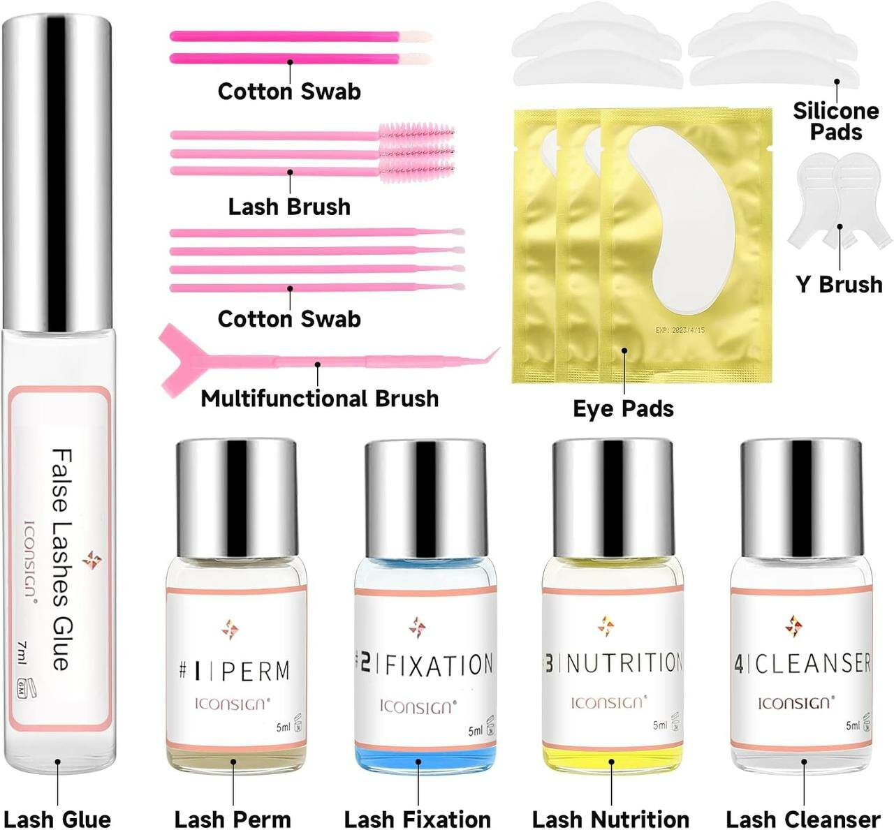 Набор для наращивания ресниц "Nagaraku Lash Lift" — фото 1