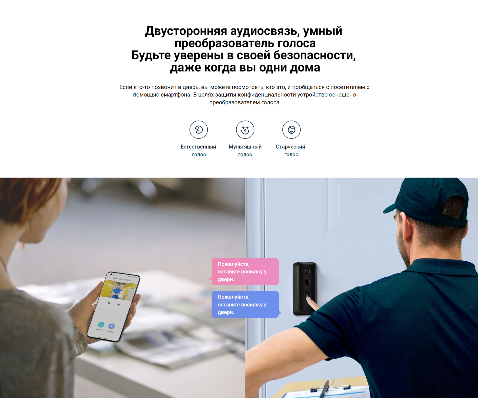 Комплектация Xiaomi Doorbell 3 Pro