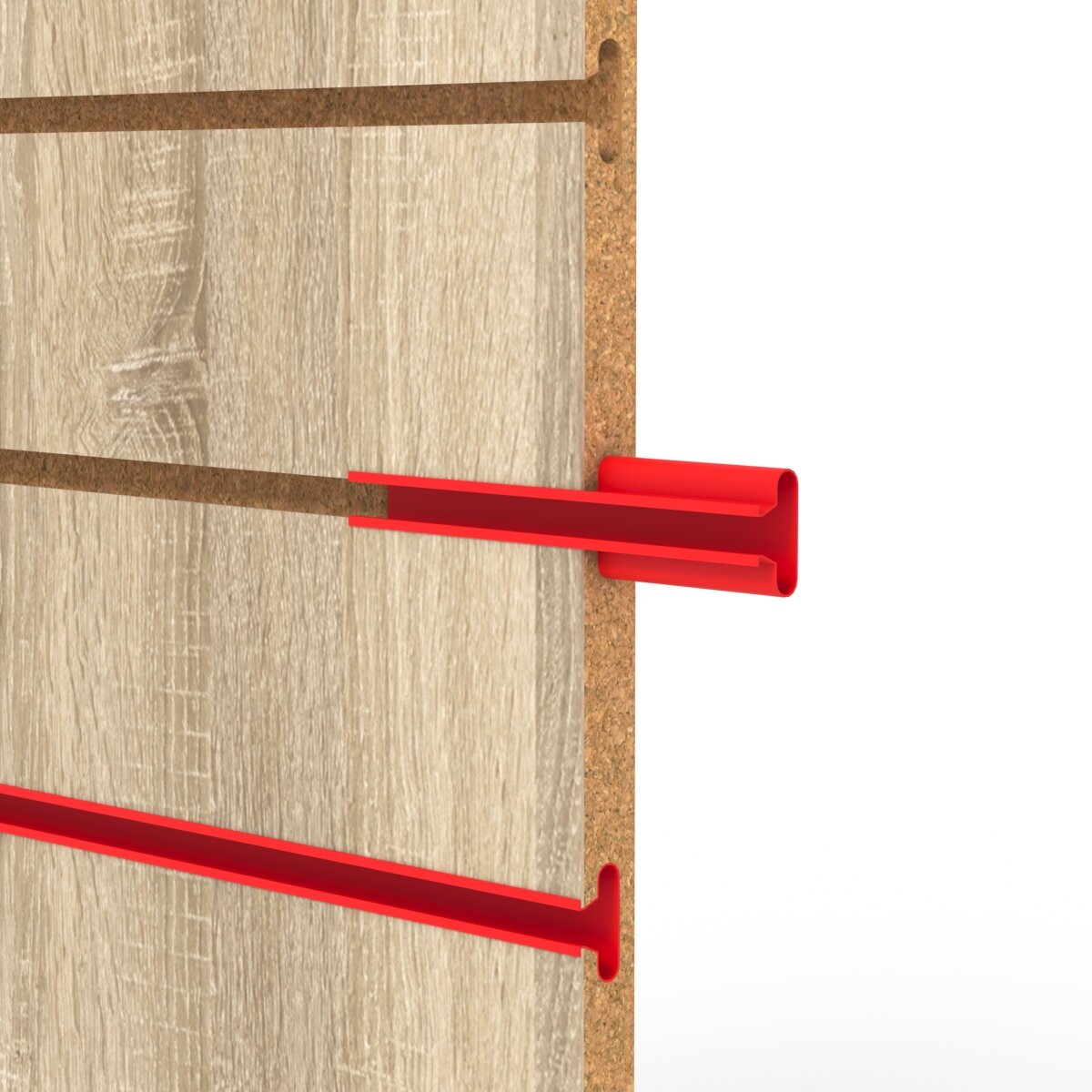 Вставки пластмассовые для экономпанелей (комплект-23шт), Красные