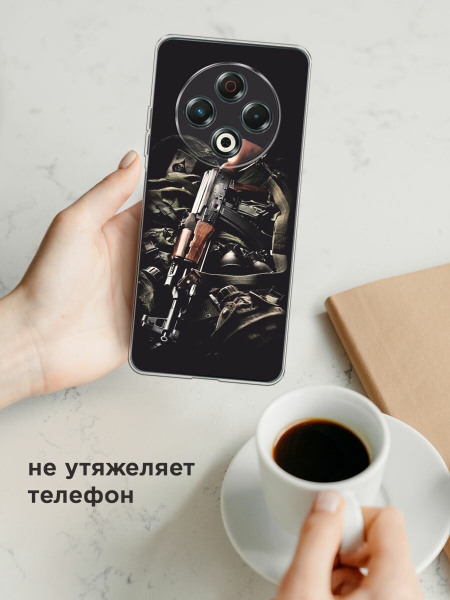 Чехол на Tecno Spark 30 / Текно Спарк 30 с принтом "Автомат" — фото 1