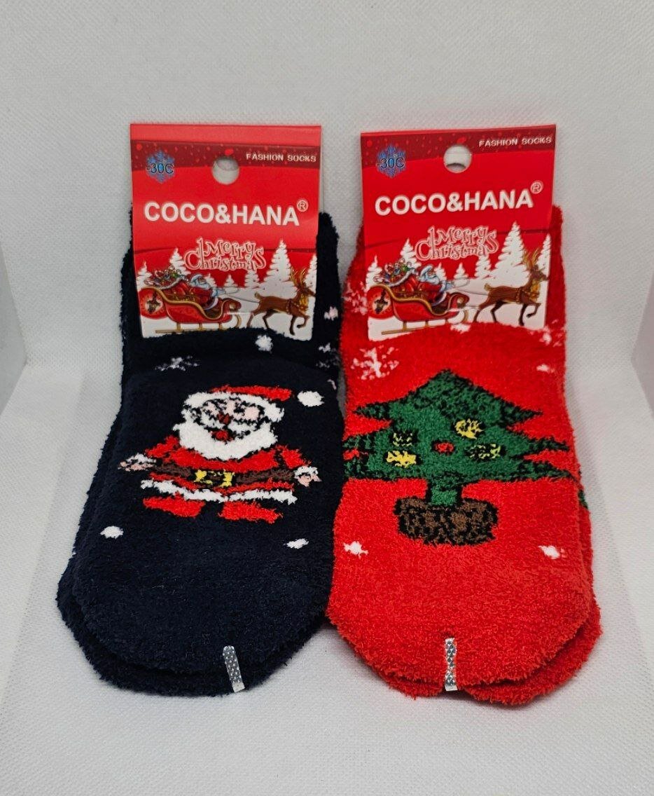 Носки "Дед Мороз и Санта", детские, для мальчиков и девочек, зима 2пара