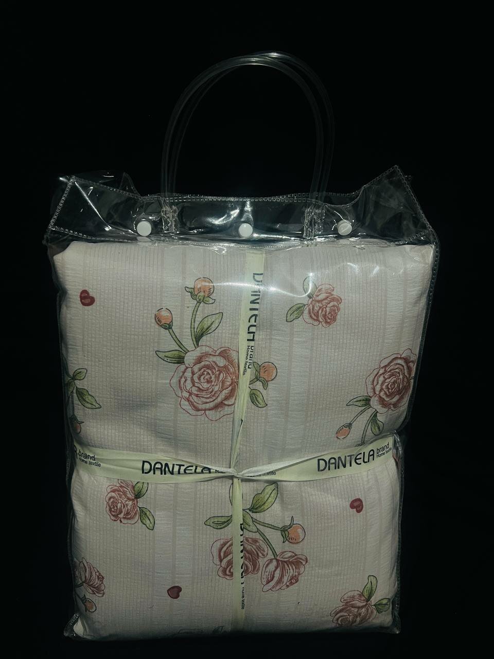 Комплект постельного беля, 2-х спальный, жатка, с европростынью