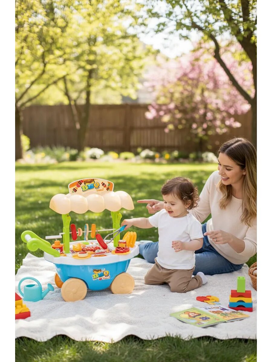 Игровой набор Тележка продуктов на батарейках