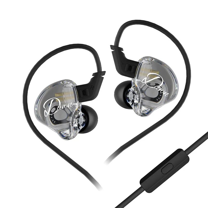 KZ Dawn проводные наушники, черный, Copper wire mic
