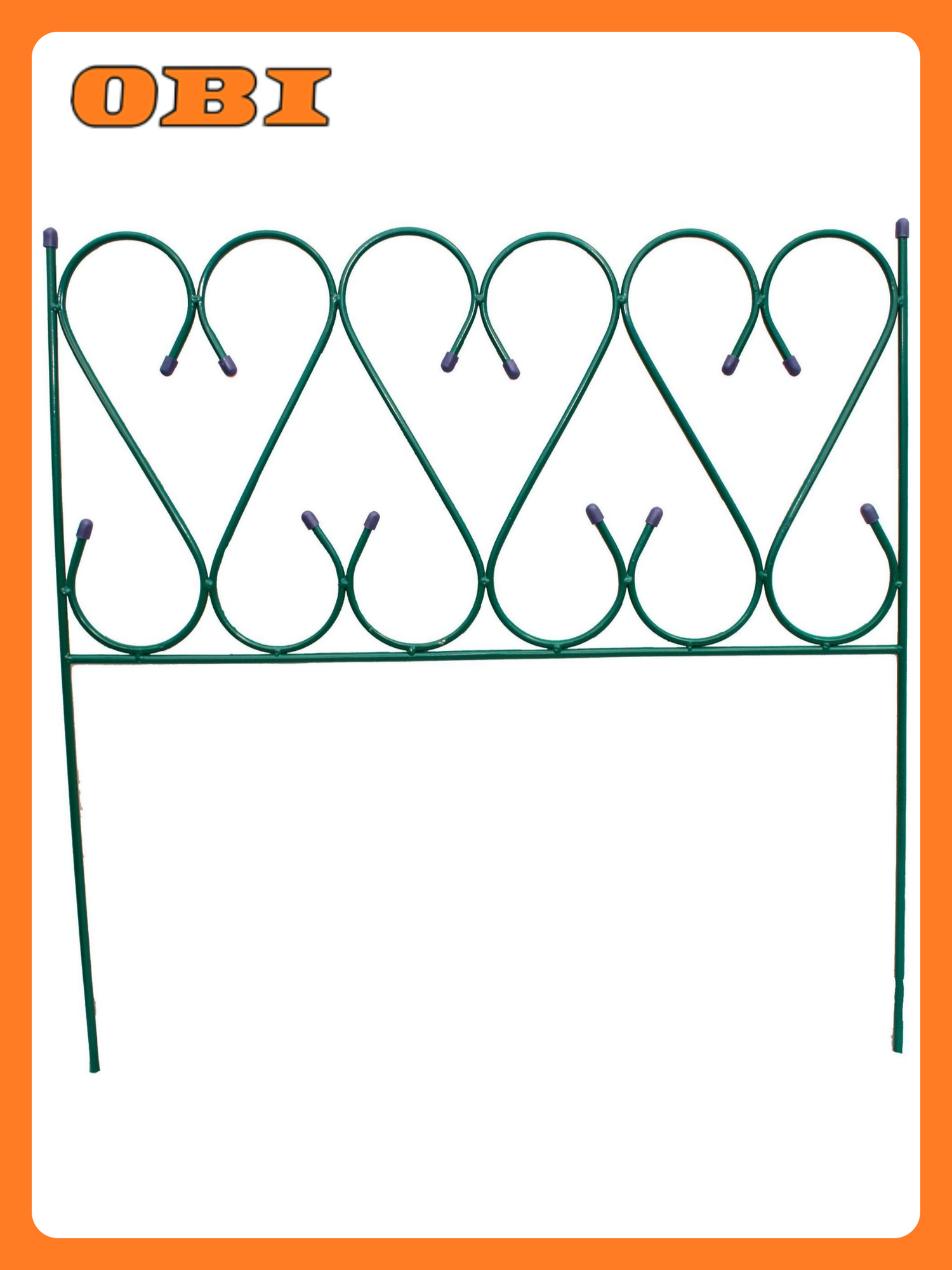 Забор для клумб Клевер-С Изящный 84 см зеленый