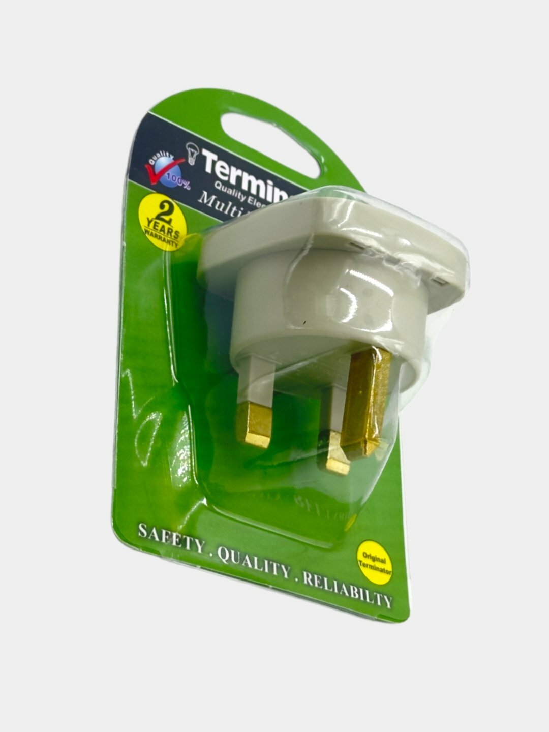 Переходник трёх штекерные для путешествий на Умру, Дубай, Сингапур, Малайзия, Мальдивы