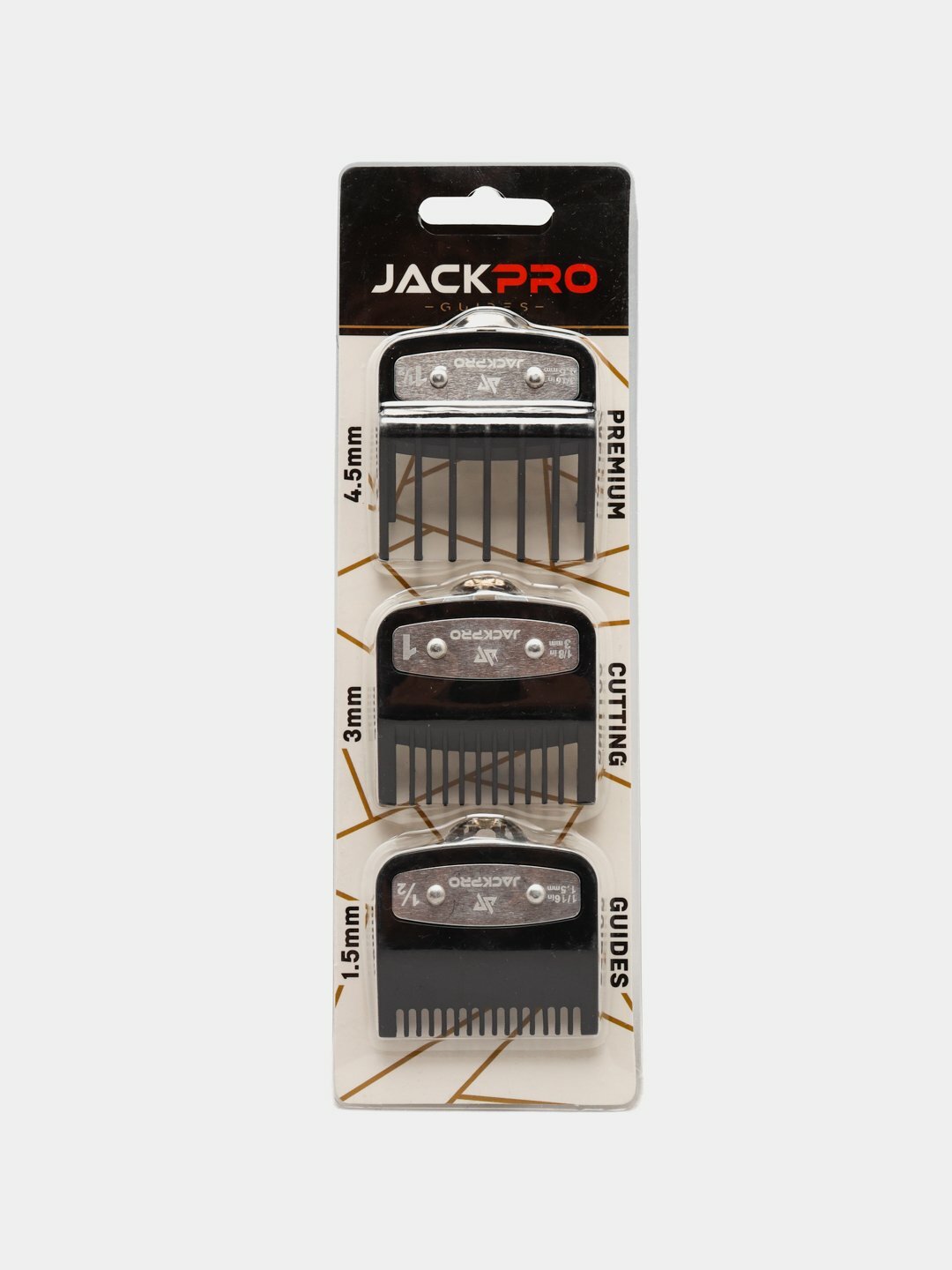 Насадки 1,5 + 3 + 4,5 мм, для машинки для стрижки, Jackpro, набор 3 шт