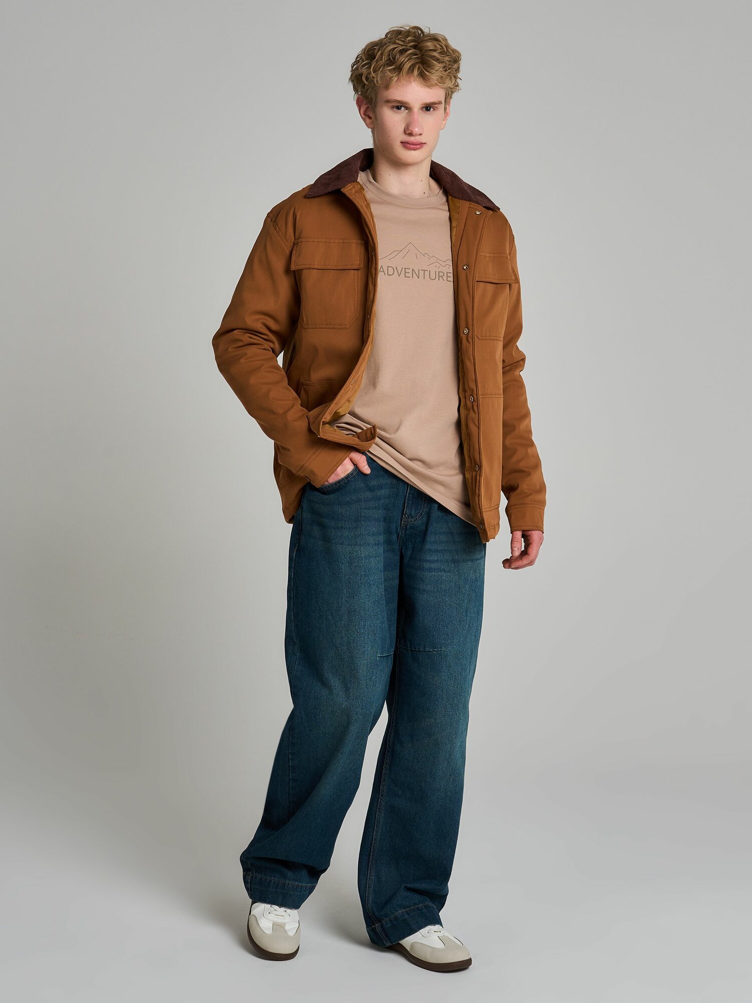 Джинсы широкие ТВОЕ, размер L, синий — фото 1