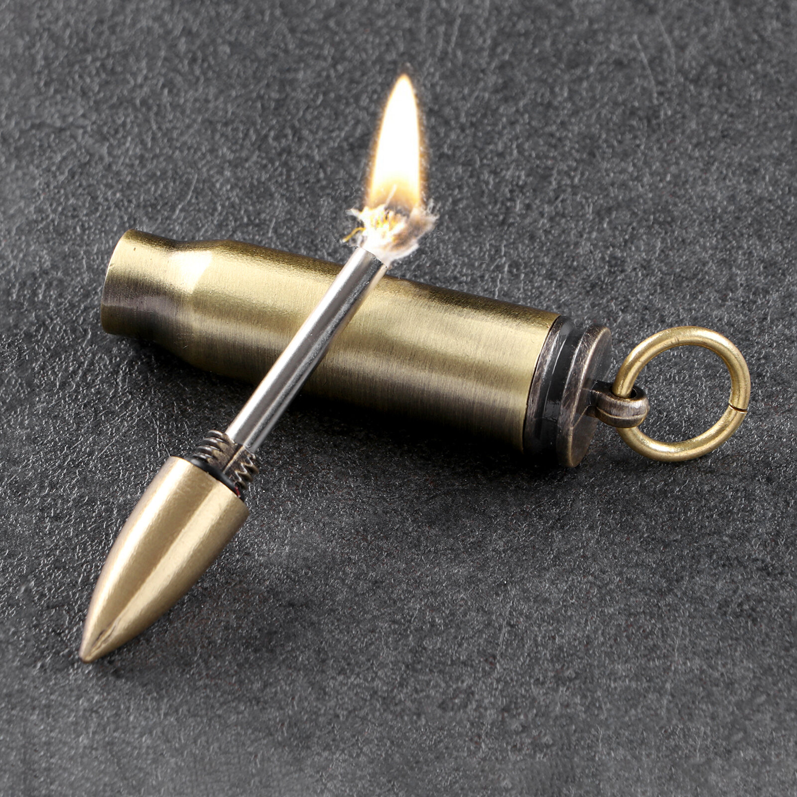 Вечная спичка "Патрон" туристическая , походная , с кольцом, 8 см