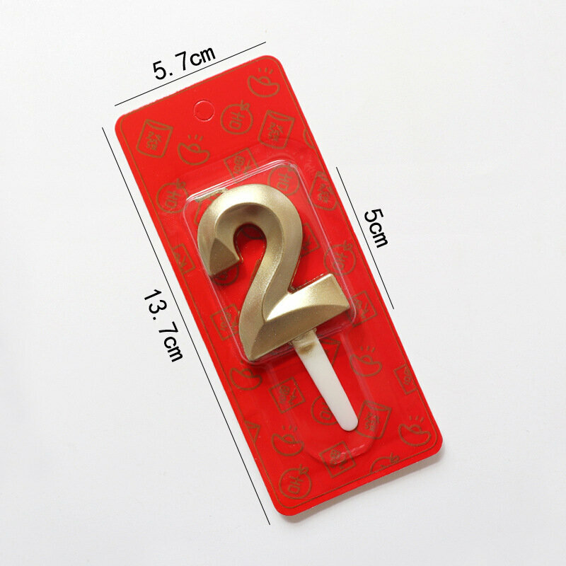 Свечи в форме цифр на день рождения. Каждая цифра имеет индивидуальный дизайн и смотрится на торте ярко и красиво